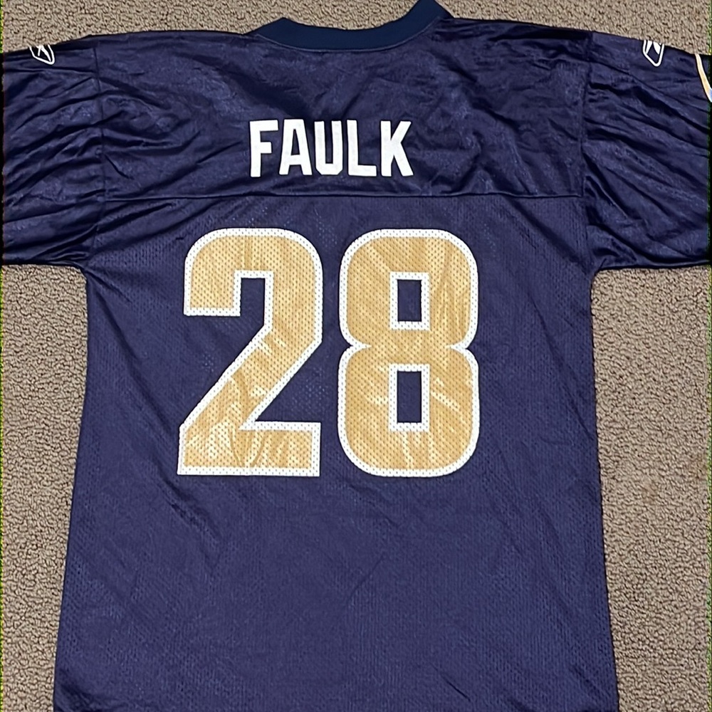 Reebok Marshal Faulk St. Louis Rams Jersey Sz M